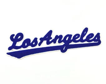 Los Angeles Letterman Patch - Varsity Style Chenille Iron-On Patch - Multiple Color Options