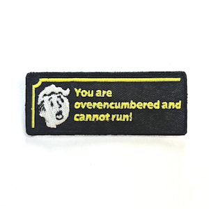 Vault Boy Patch - Embroidered Iron-On Pip-Boy Warning Patch
