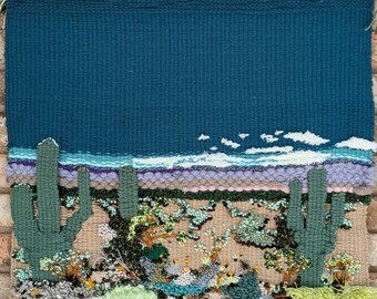 Saguaro National Park tapestry weaving wall hanging art
