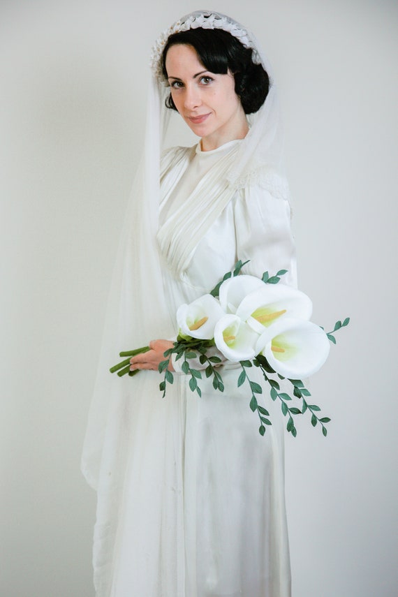 white lily bridal