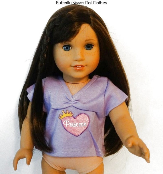 Lavender Embroidered Jeans 3pc Set Fits 18 inch American Girl Dolls