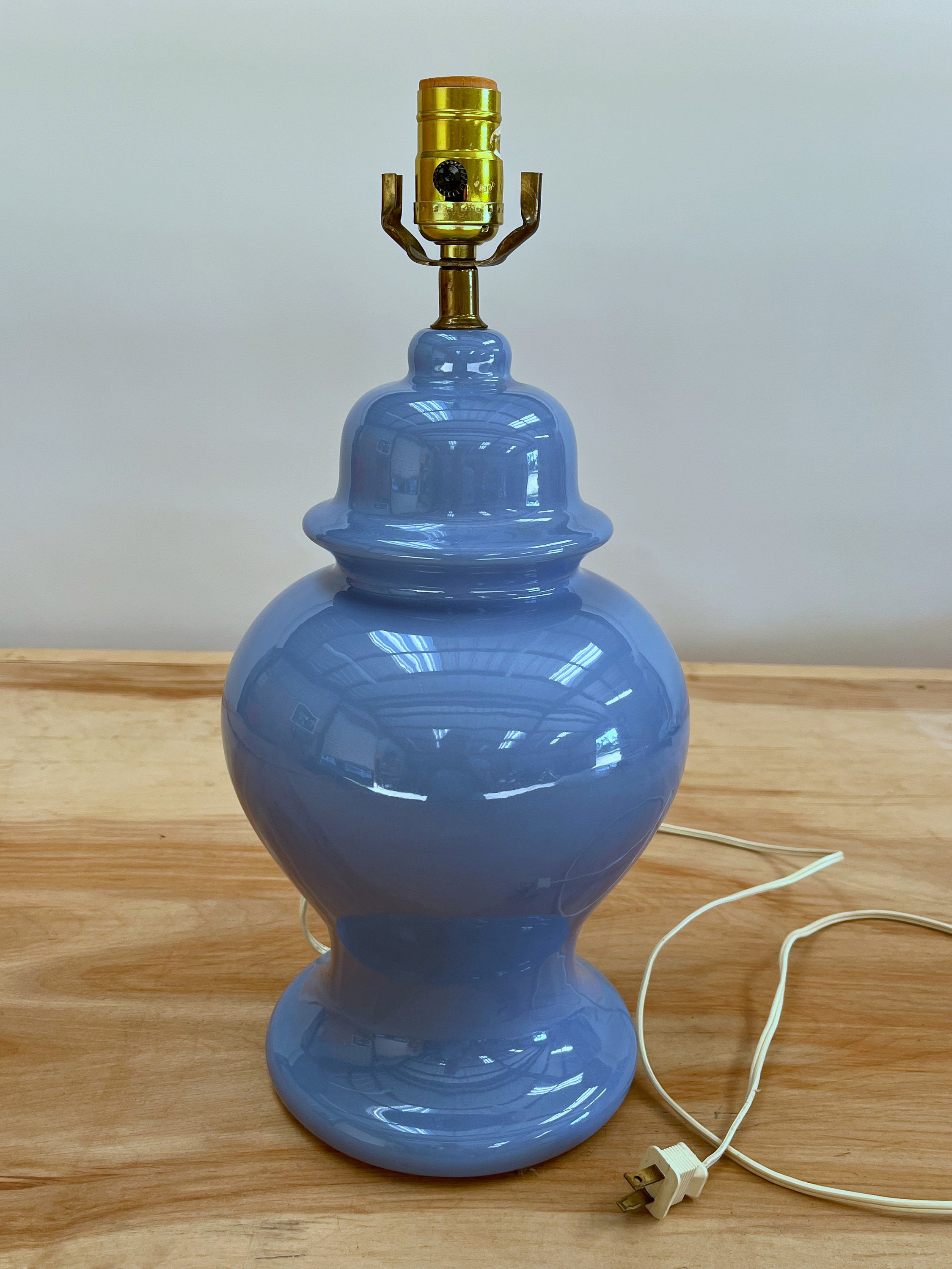 RARE Laura Ashley Large Ginger Jar Lamp - Sapphire (blue) - Etsy