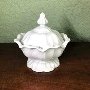Antique Ironstone Tureen, Vegetable Server, Tureen,  Sydenham Shape, T&R Boote Pottery, 1853