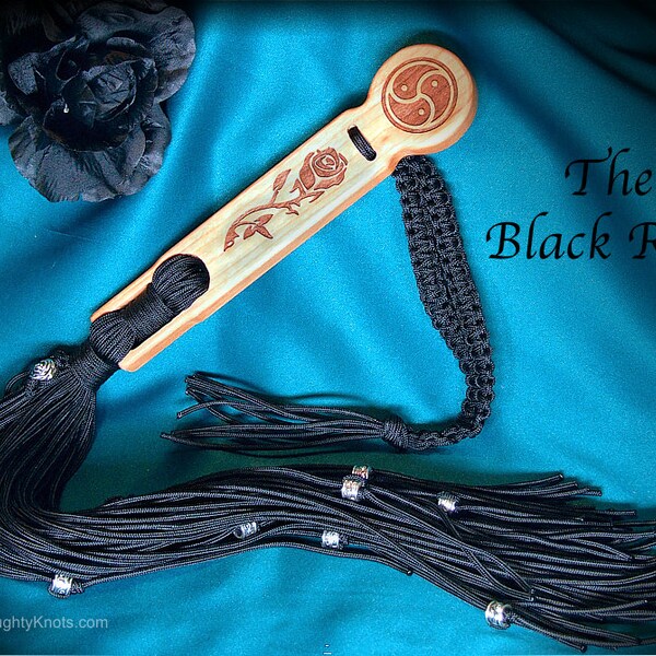 The 'Black Rose' Flogger stinger is a unique BDSM gift for Mistress, Master.