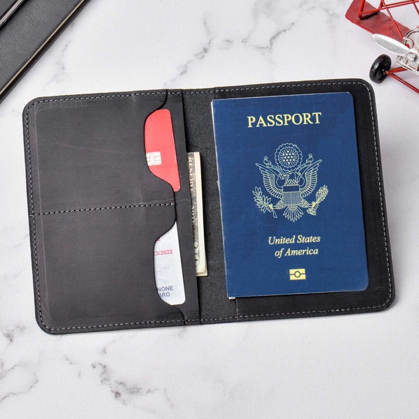 PERSONALIZED Passport Cover. Leather Passport Holder. Travel Wallet. Document wallet. Monogrammed Mens passport wallet. Personalized Travel