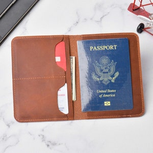 Personalized leather gift Passport Holder, Leather Travel Wallet, Passport Holder, Passport Cover, Travel gift