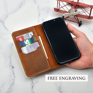 iPhone 6 S PLUS, Cartera de cuero personalizada para iPhone, Funda de cuero para iPhone, Funda para iPhone, Funda de cuero desgastado, Funda para iPhone