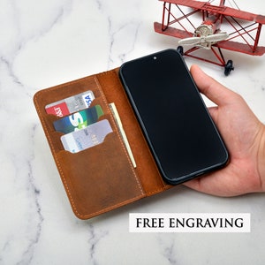 iPhone 8, iPhone 8+, iPhone X, iPhone 10, iPhone XS MAX, iPhone 11 Pro Wallet, Funda de cuero para iPhone, Funda de cuero desgastado, cubierta