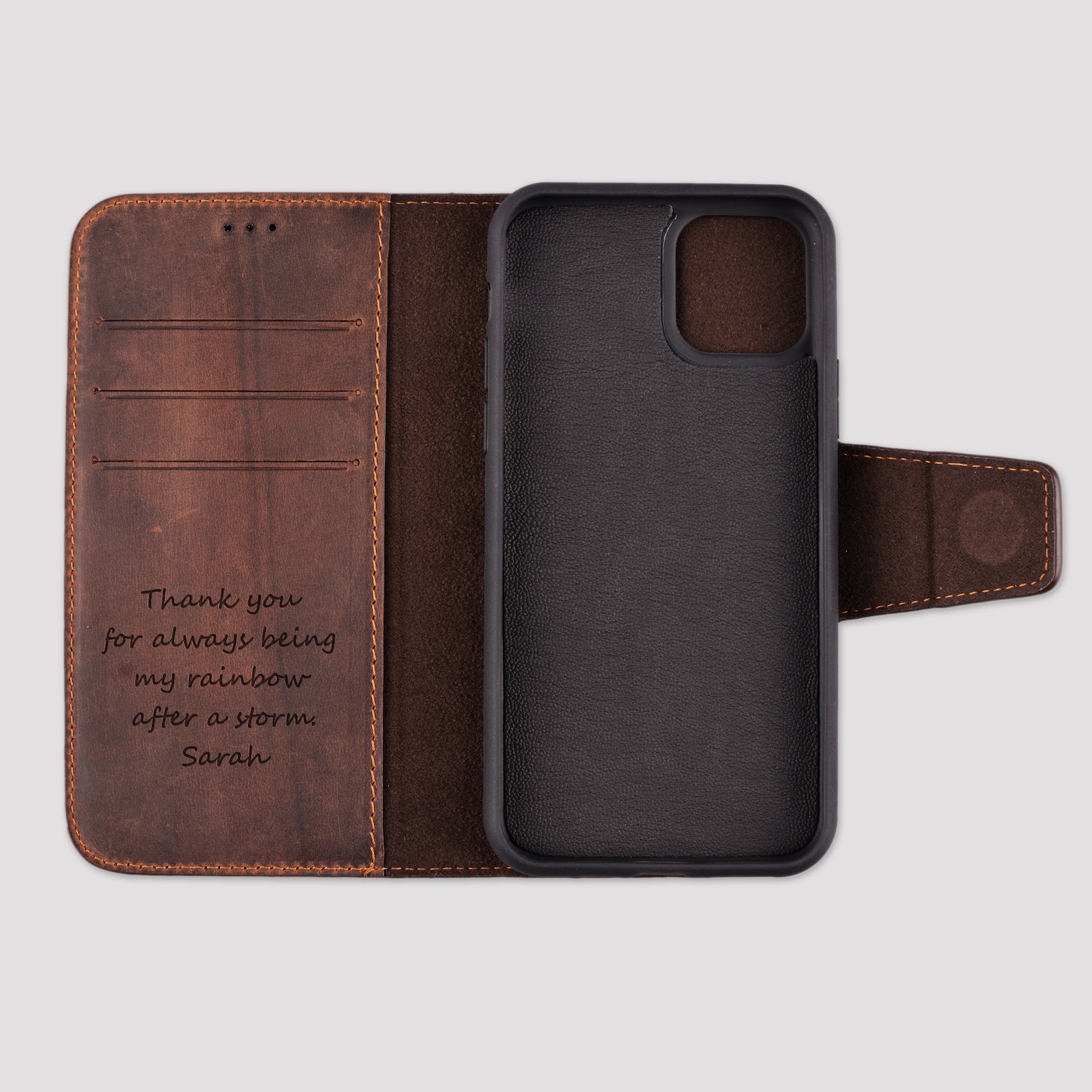 Iphone SE 2020 Leather Phone Case Free Personalization | Etsy