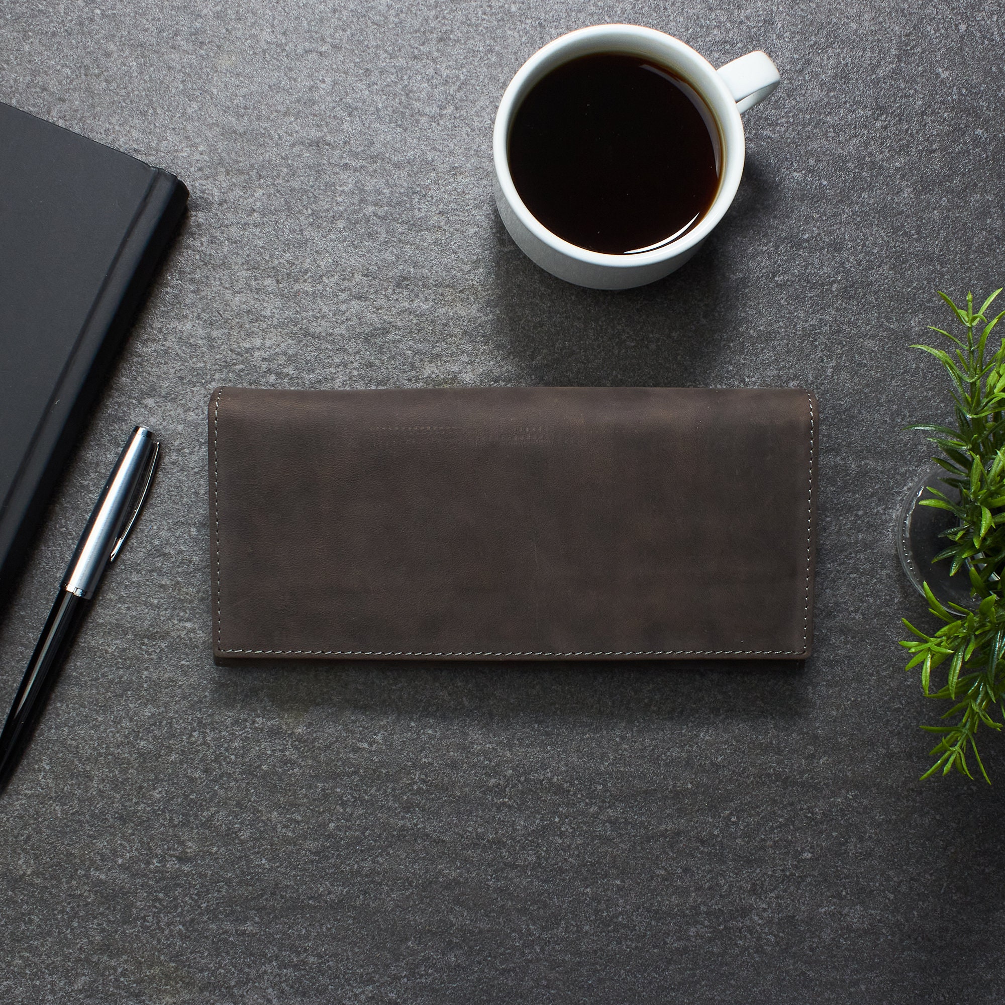 Women Snap Button Wallet Personalized Leather Wallet Etsy