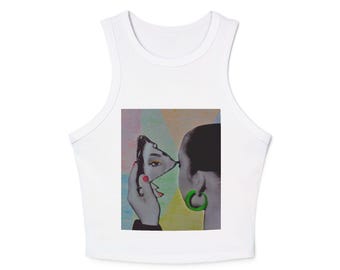 Sade through the looking glass Tank Top, Racerback Shirt, Women's Sleeveless Tee, Micro Rib Tank, Music Lover Gift