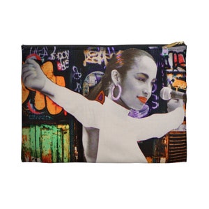 Sade Sings Graffiti print | Makeup Accessory Pencil Pouch | cosmetic bag