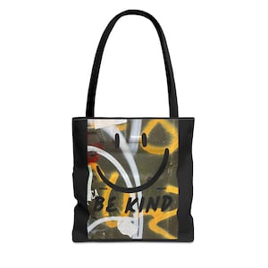 Be Kind Tote Bag - Inspirational Reusable Eco-Friendly Shopping Bag, Positive Message Carryall, Gift for Friend, Grocery Bag, Handbag