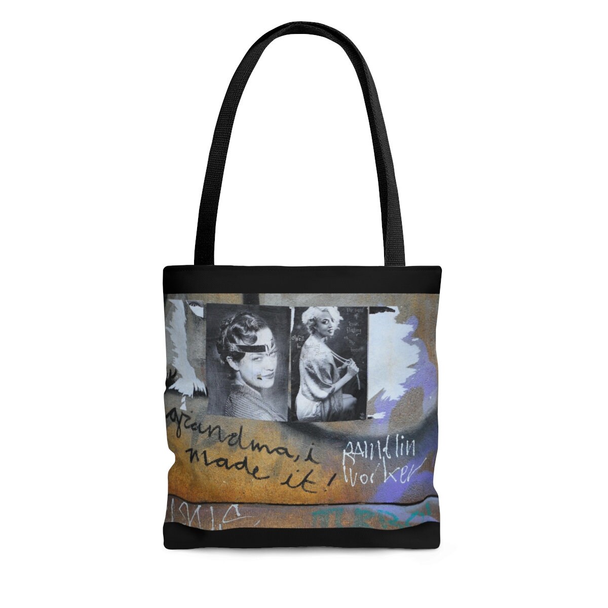 black tote purse