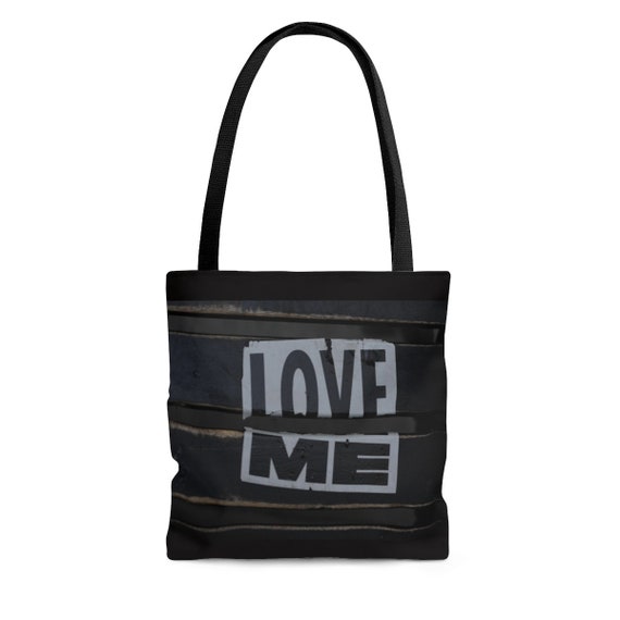 black beach tote bag