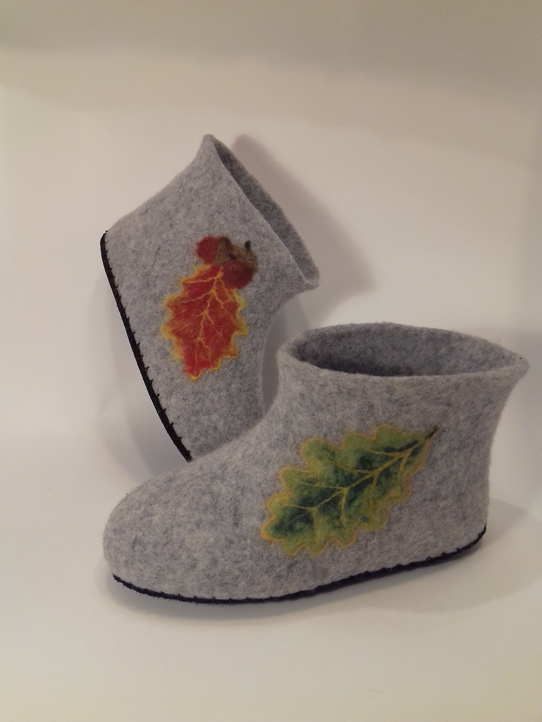 felted wool shoes