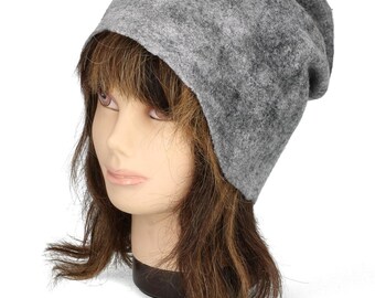 Slouchy Beanie Hat Wool Slouch Beanie Hat Baggy Beanie Hat Baggy Cap Beanie Boho Hat Winter Felted Hat Felted Beanie