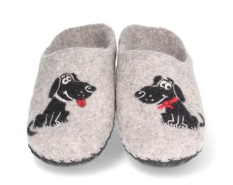 Filzpantoffeln, Filzschuhe, Filzhausschuhe, Bio-Schuhe, Hundepantoffeln, Hausschuhe, Damenpantoffeln, Wollclogs