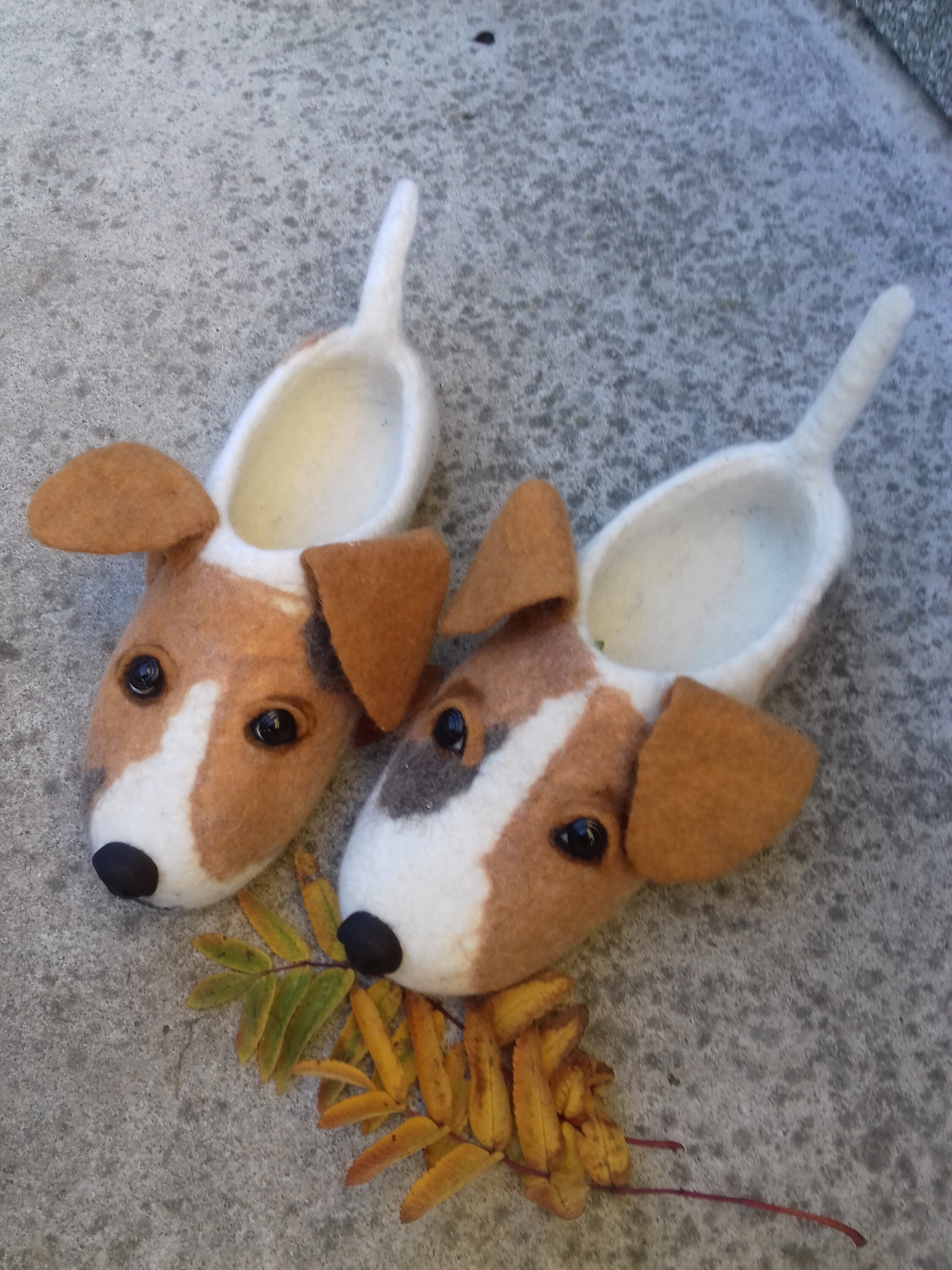 Felt Slippers Jack Russell Terriers Felted Shoes Felted Slippers Organic Shoes Dogs Slippers House Shoes Woolen Clogs Gift Idea Etsy UK