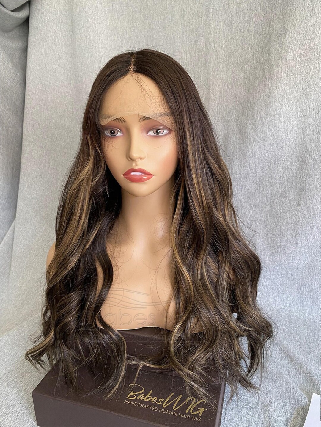 100 Human Hair Chemo Wig Full Wigs Highlights Color Remy Human Hair