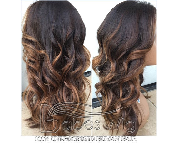 Highlights Silk Top Wigs Lace Front Human Hair Wig 100% Remy - Etsy Highlights Silk Top Wigs Lace Front Human Hair Wig 100% Remy - Etsy