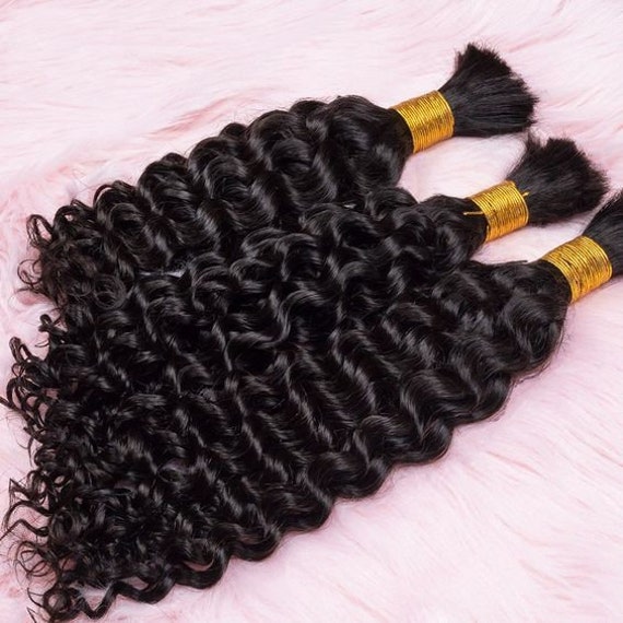 Human Hair Bulk for Braiding Wet and Wavy Loose Deep Wave No Weft