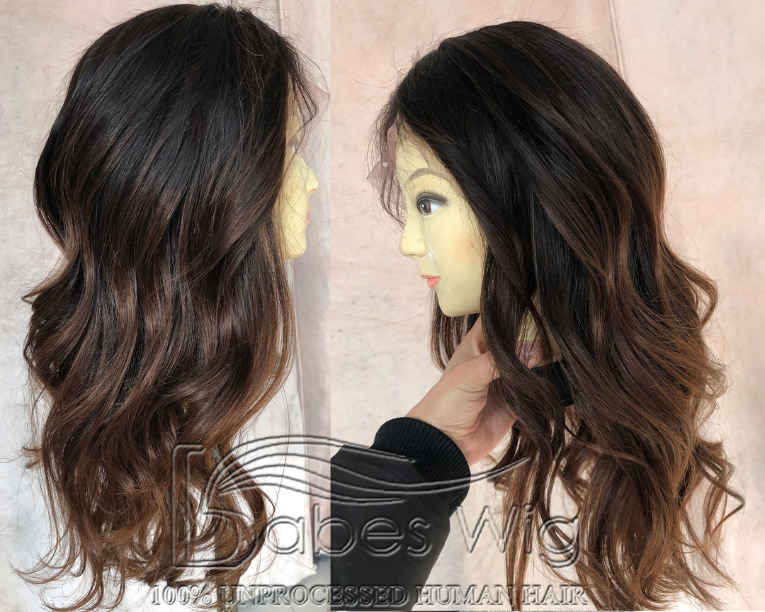 2. Blonde Ombre Human Hair Wig - wide 6