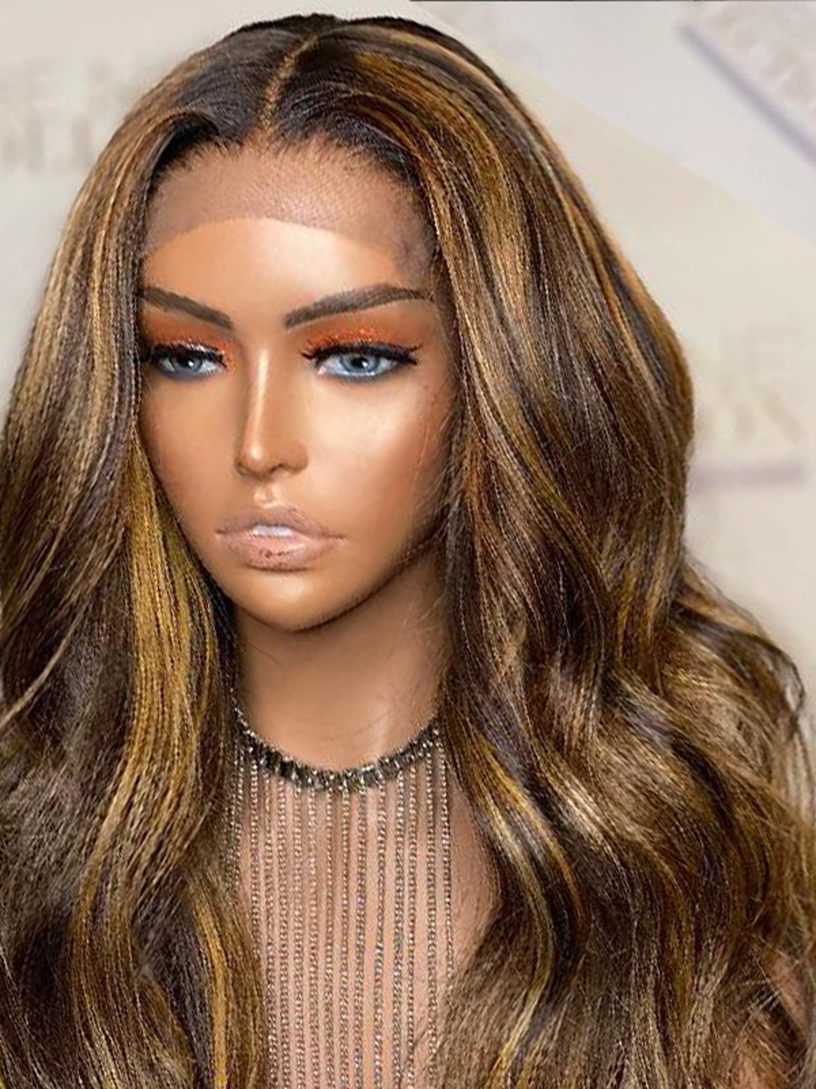 Silk Top Lace Front Wigs Highlight Blonde Color Wavy 100 Remy Etsy