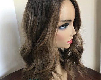 100% Brazilian Remy Huma Hair Lace Front Wig Ombre Color Lace Frontal Wigs for White Women 13*6 Lace Wig Glueless