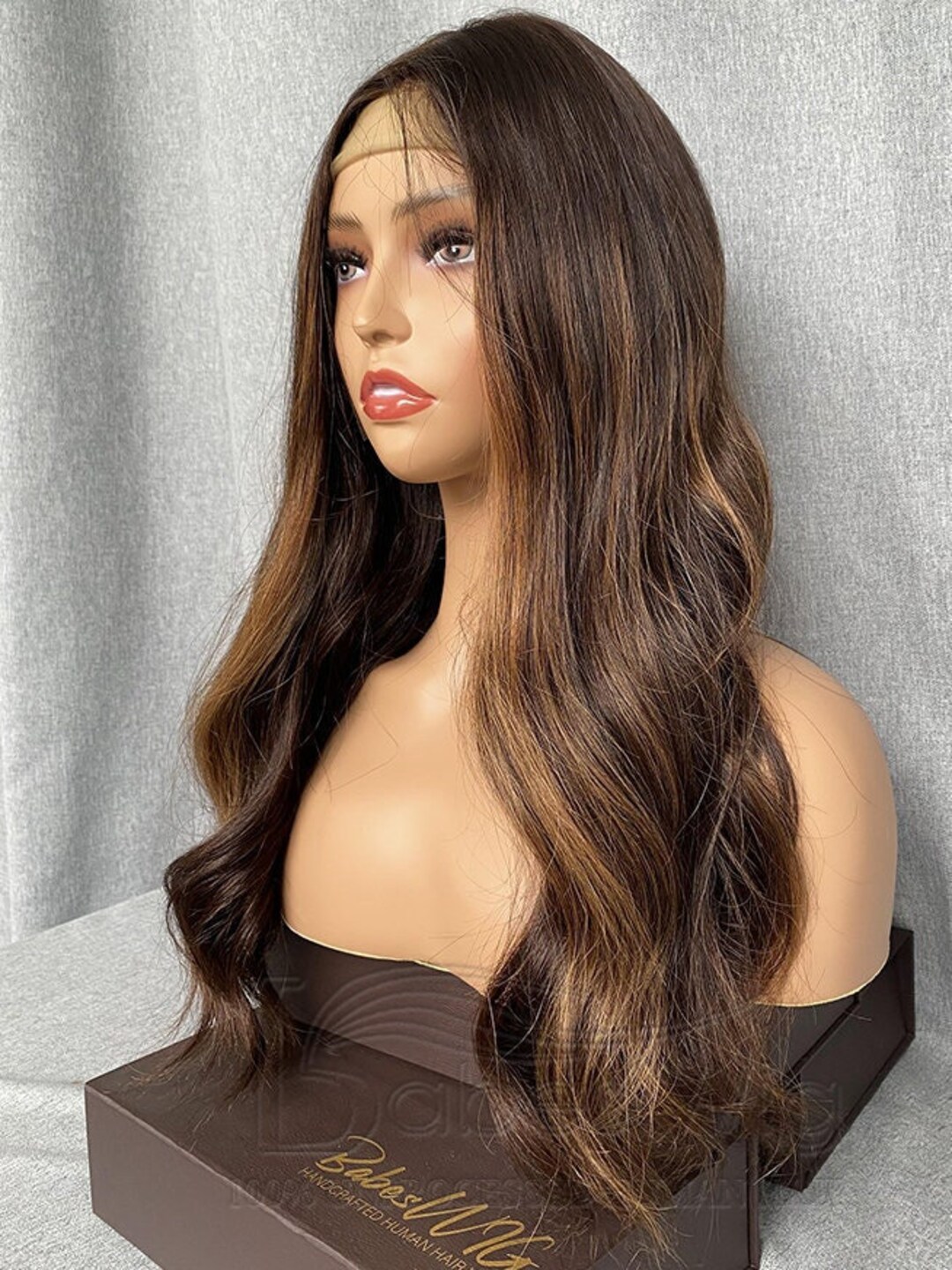 Glueless Lace Front Wig Real Remy Human Hair Wigs for White Etsy 日本