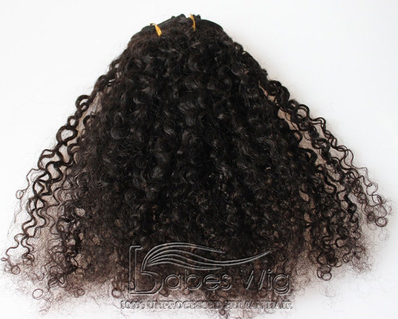 Cheap Remy Human Hair Curly Clip in Hair Extensions UK Etsy
