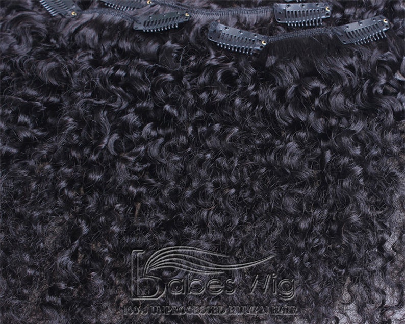 Cheap Remy Human Hair Curly Clip in Hair Extensions UK Etsy