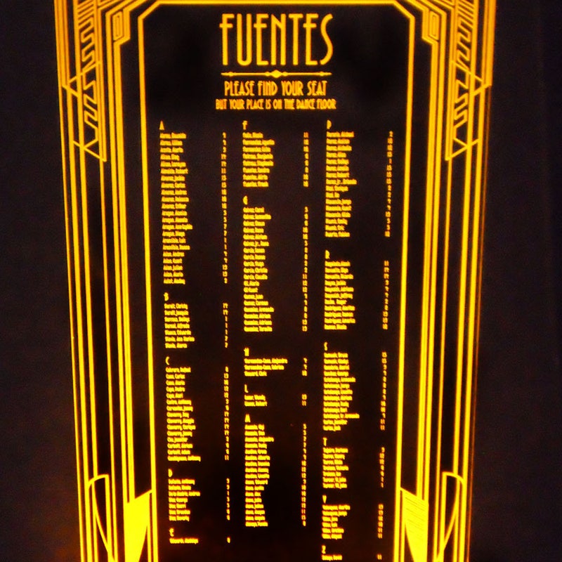 Gatsby Seating Chart Etsy