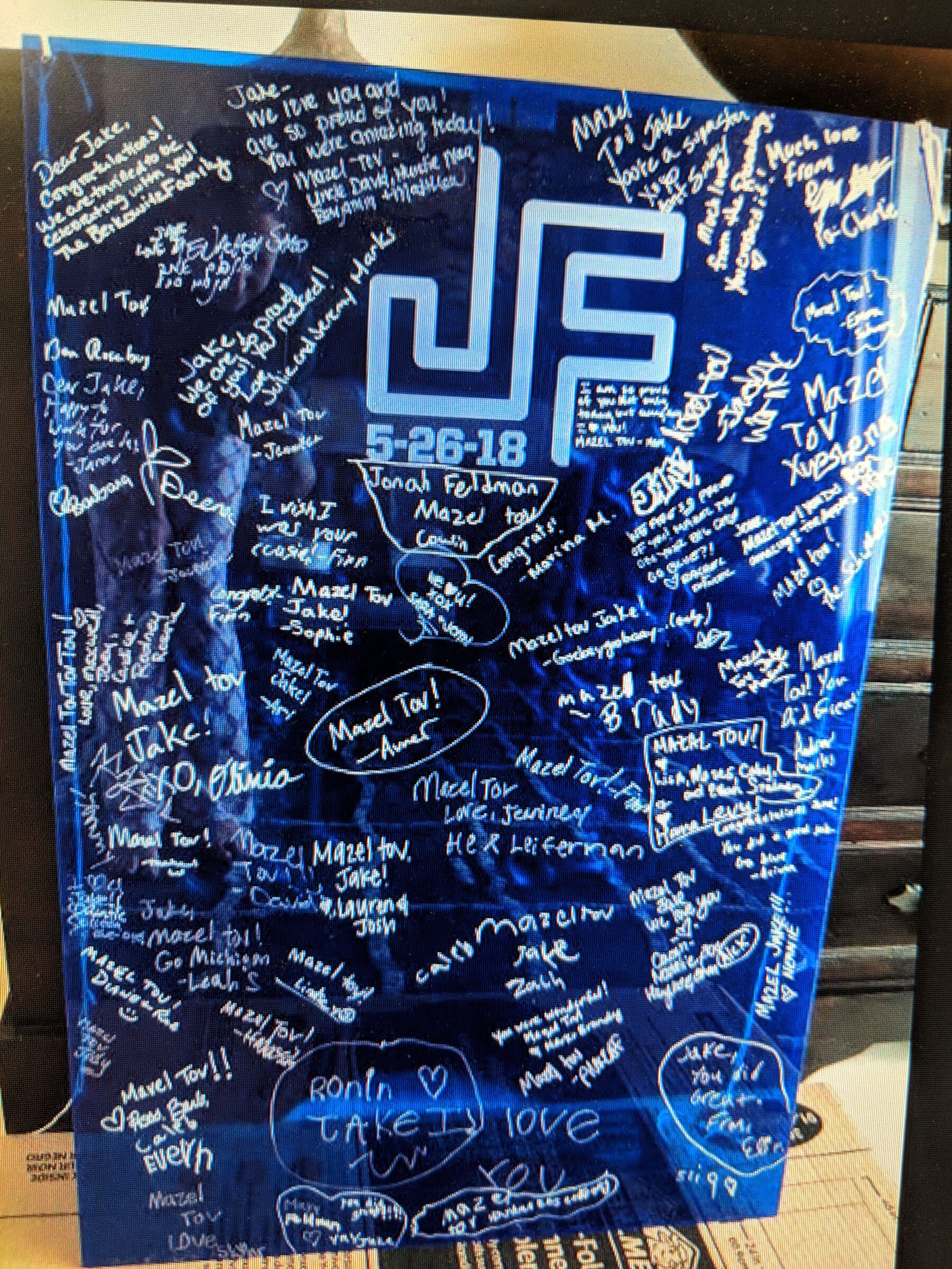 Sign In Board Bat Mitzvah Bar Mitzvah Birthday Etsy