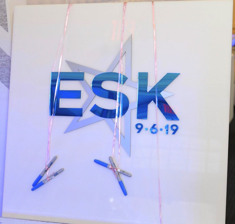 Guest Sign in Board Guest Book Sign Bar/bat Mitzvah Sign Etsy