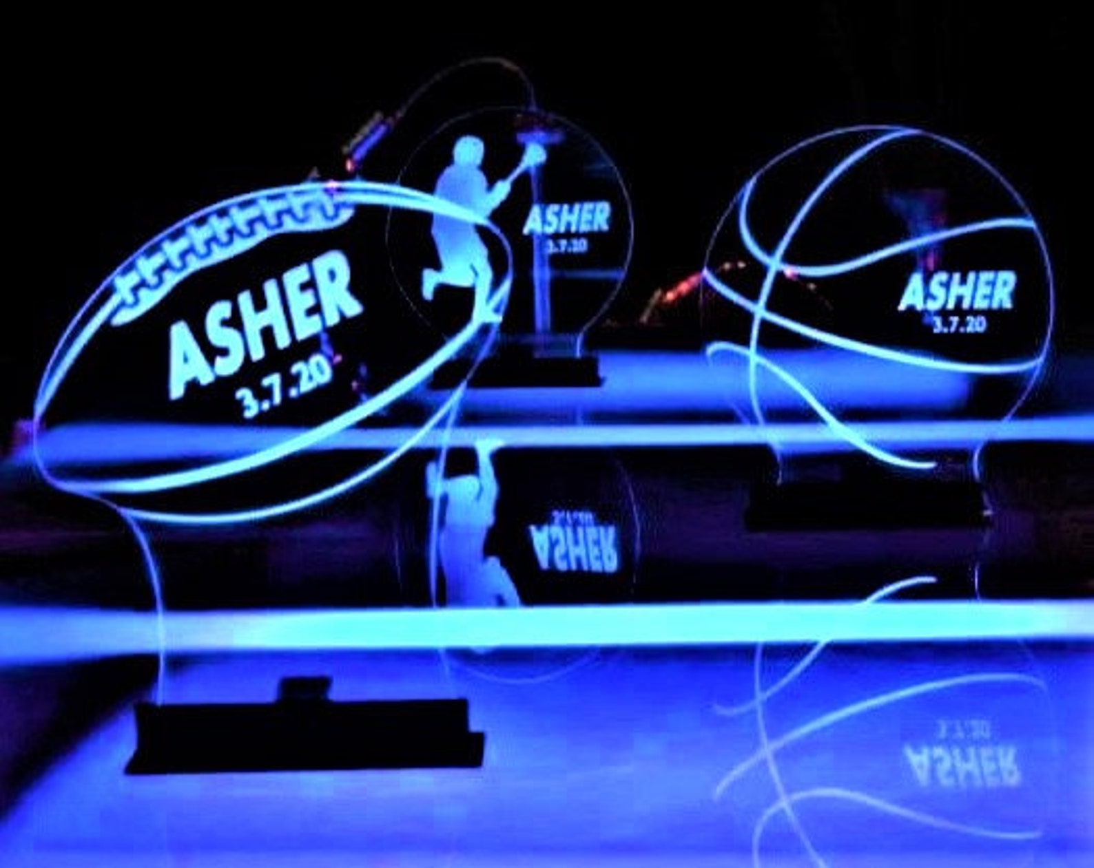 SPORT Illuminated Centerpiece Bar / Bat Mitzvah Centerpiece Etsy