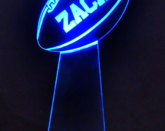 LED SPORT Illuminated Centerpiece - Bar / Bat Mitzvah / Birthday Centerpiece - 24"/22"/20"/18"/16" Tall Acrylic