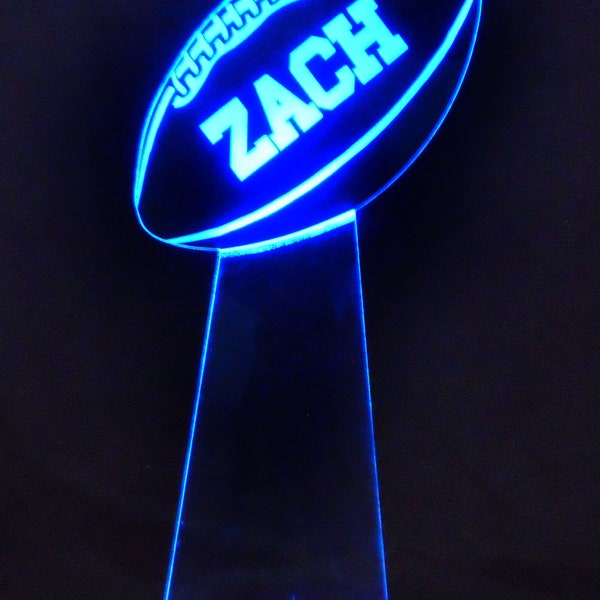 LED SPORT Illuminated Centerpiece - Bar / Bat Mitzvah / Birthday Centerpiece - 24"/22"/20"/18"/16" Tall Acrylic