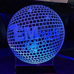 CUSTOM Bat Mitzvah LOGO Illuminated Centerpiece   - Logo Centerpiece