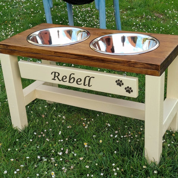 XL Feeder - Large Stand -Dog Bowl Stand - Farmhouse Style - Rustic Dog Bowl Stand - Raised Dog Bowl - Elevated Dog Bowl