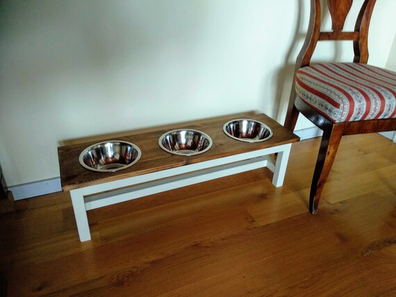 Large Dog Feeder Dog Bowl Feeder 3 Bowl Dog Feeder Etsy