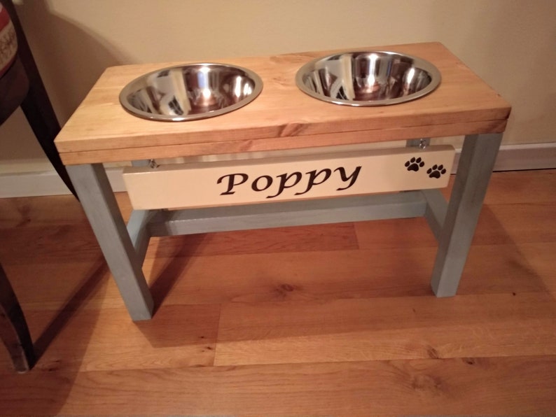 Extra Large Stand dog Bowl Stand Farmhouse Style Rustic Dog Bowl Stand