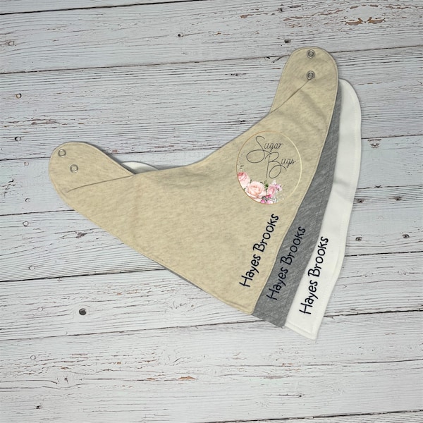 Custom Baby Bib, Custom Baby Gift, Personalized Baby Bib, Custom Bandana Bib, Custom Bandana Bib Gift, Personalized Bandana Bib