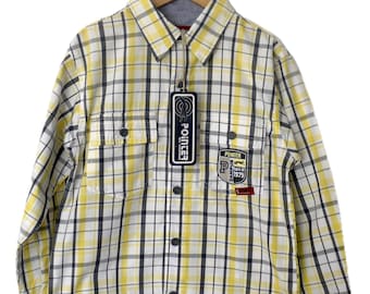 Chemise vintage YK2 Scandi Brand Pointer pour garçons de 5 à 6 ans, 116 cm 100 % coton