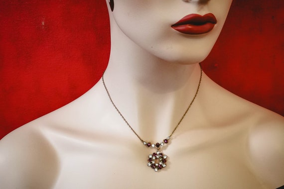Art deco rhinestone necklace | 1920s 1930s vintag… - image 4