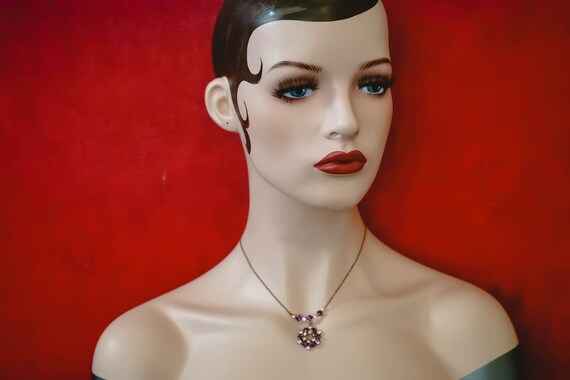 Art deco rhinestone necklace | 1920s 1930s vintag… - image 3