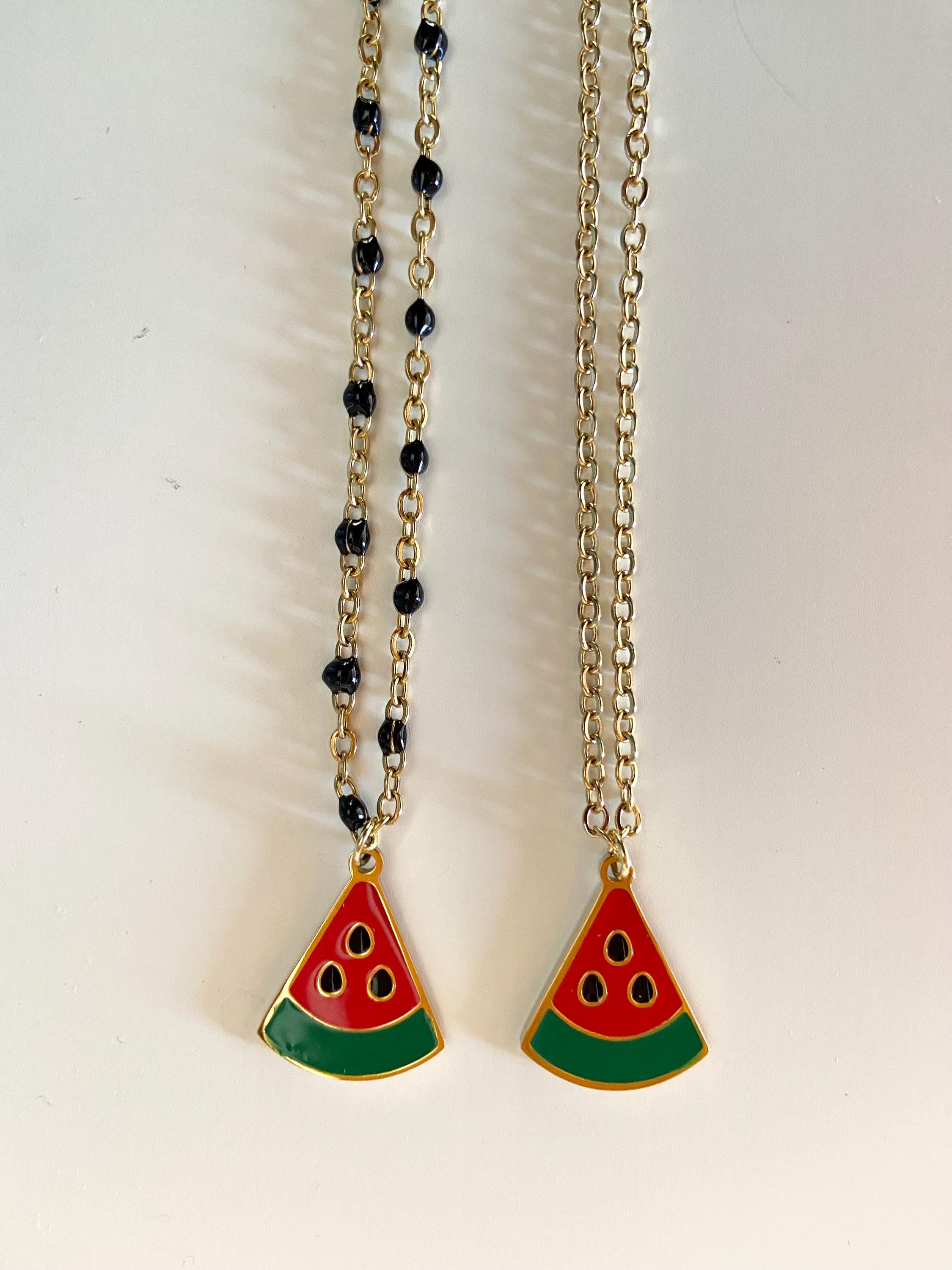 Collana in Acciaio Inossidabile Gold Plated Stainless Steel Puerto Ricos Necklac