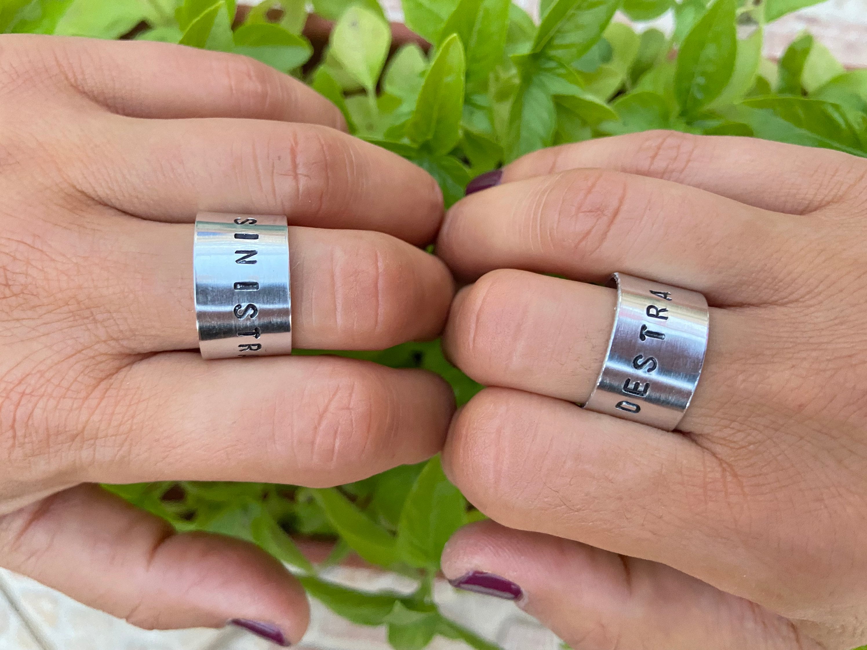 Anelli Di Fidanzamento, Fedi Nuziali Per Partner, 2 Anelli Placcati In Oro P907 Personalizzabili - Foto 2