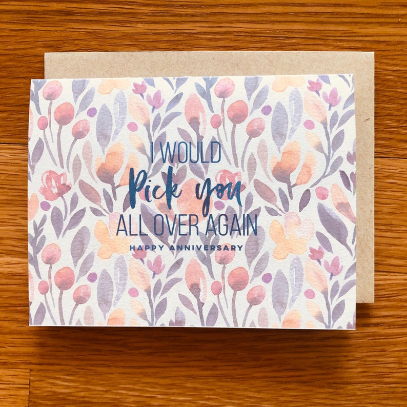 Flowers /& Fruit Anniversary Card