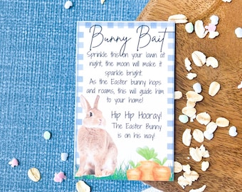 Bunny Bait Easter Gift Tag, Printable Easter Tag, Sunday School Craft, Class Easter Tag, Easter gift tag